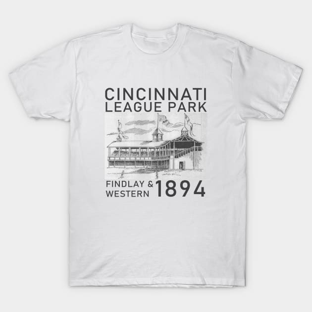 Cincinnati League Park T-Shirt by CamMillerFilms